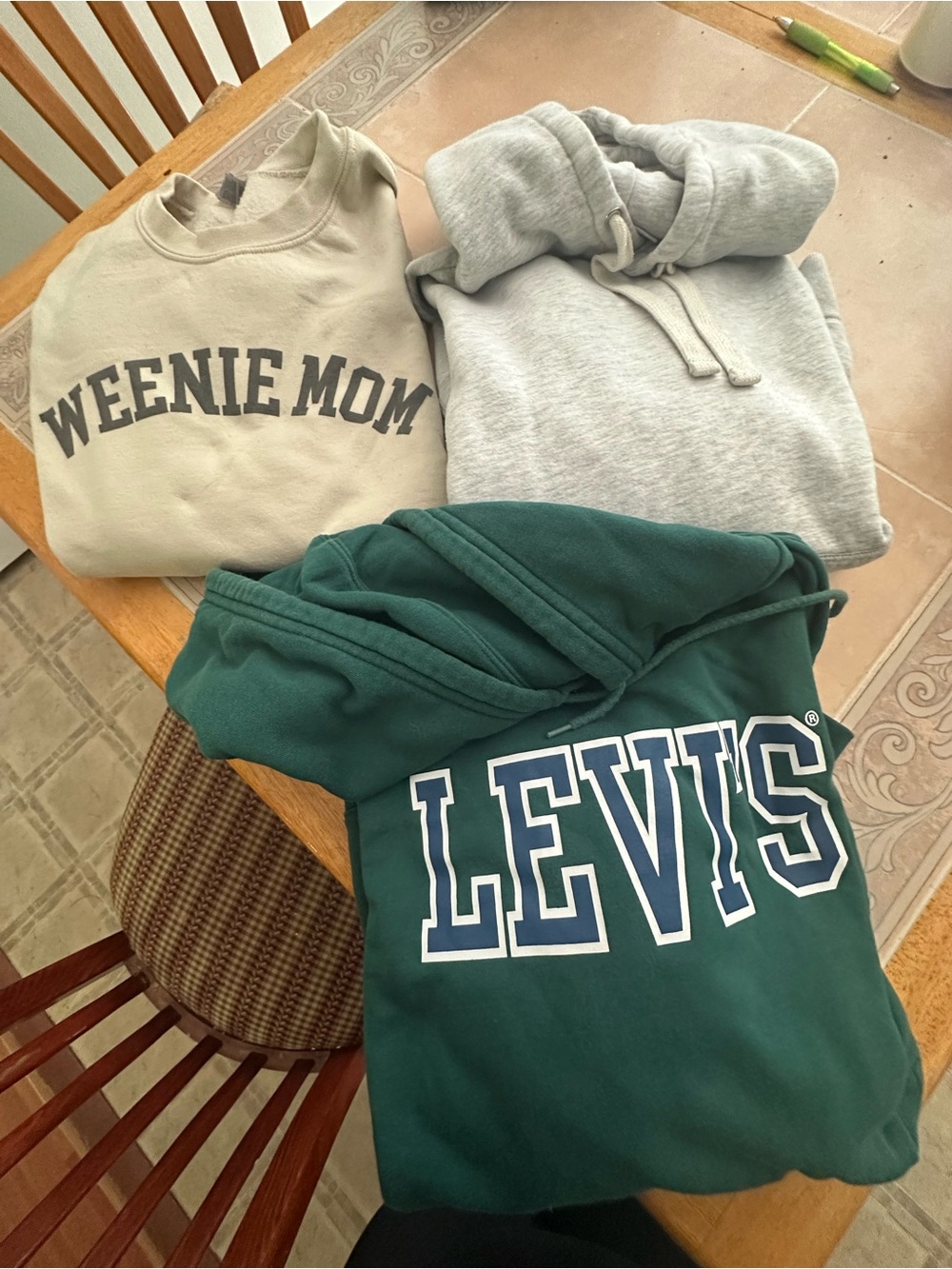 Levi's Dark Green hoodie, Crewneck Sweatshirt,Lt Heather hoodies